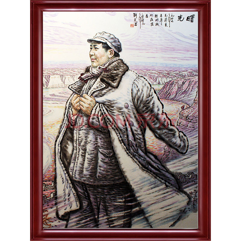 新款像墙画伟人头像画像客厅风水领导装饰画壁画挂画