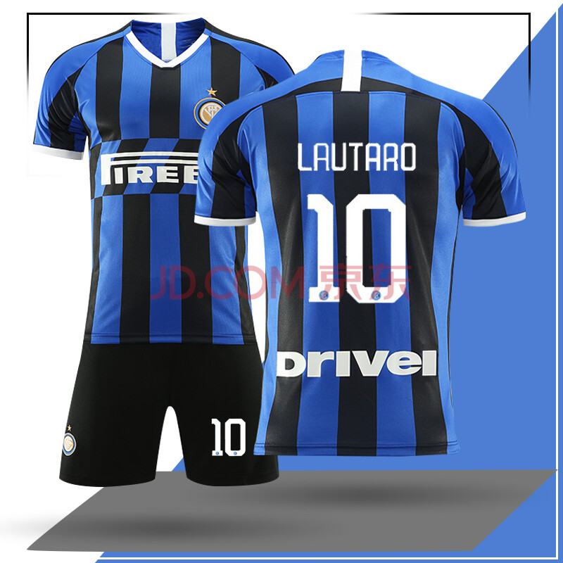 运动球衣9号伊尔卡迪12号森西儿童训练服团购定制 国米主场10号球星