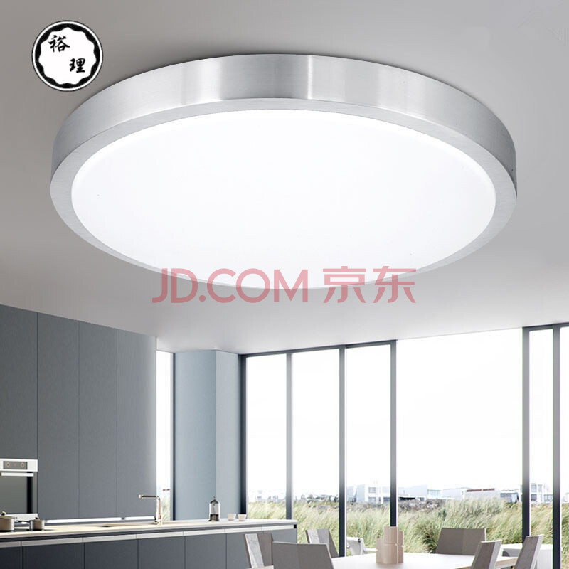 厨房灯具集成吊顶灯客厅大灯圆形led吸顶灯卧室灯简约