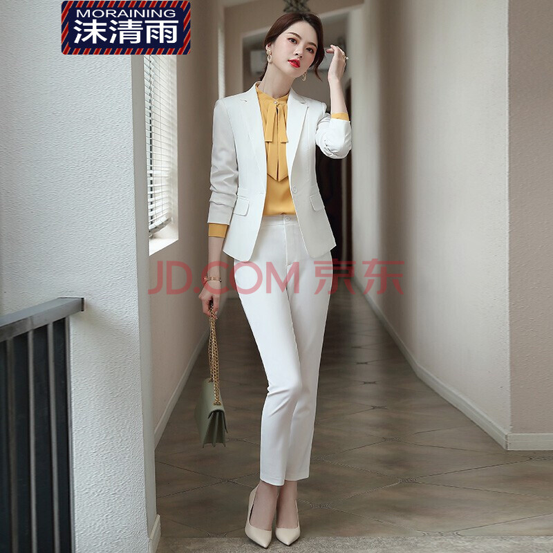 沫清雨职业装女装套装小西装女2020春秋新款商务正装西服套裙工作服