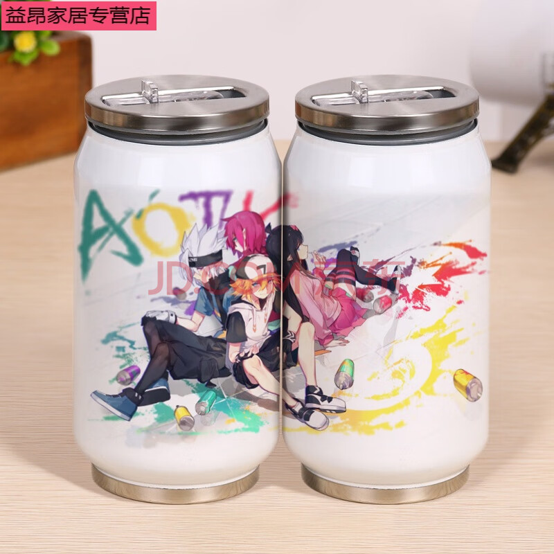 【jd旗舰品牌直营 二次元动漫保温杯凹凸世界周边水杯子金格瑞雷狮
