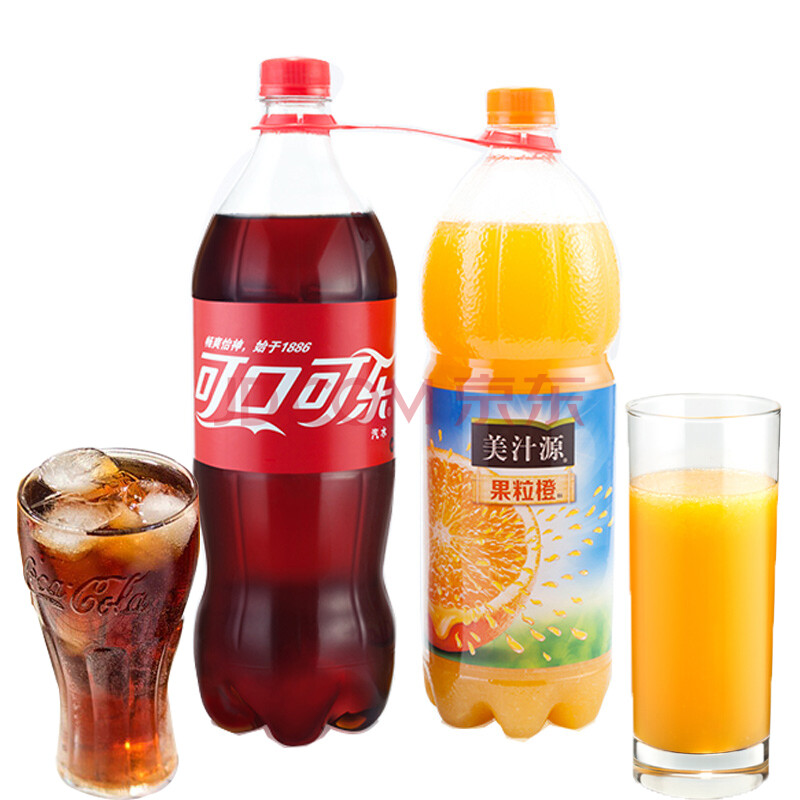 可口可乐美汁源果粒橙雪碧可乐橙汁1.