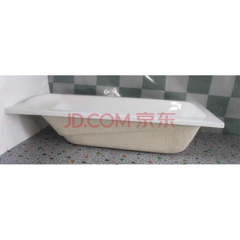 普通家用亚克力镶嵌入老式浴缸酒店工程小户浴盆浴池