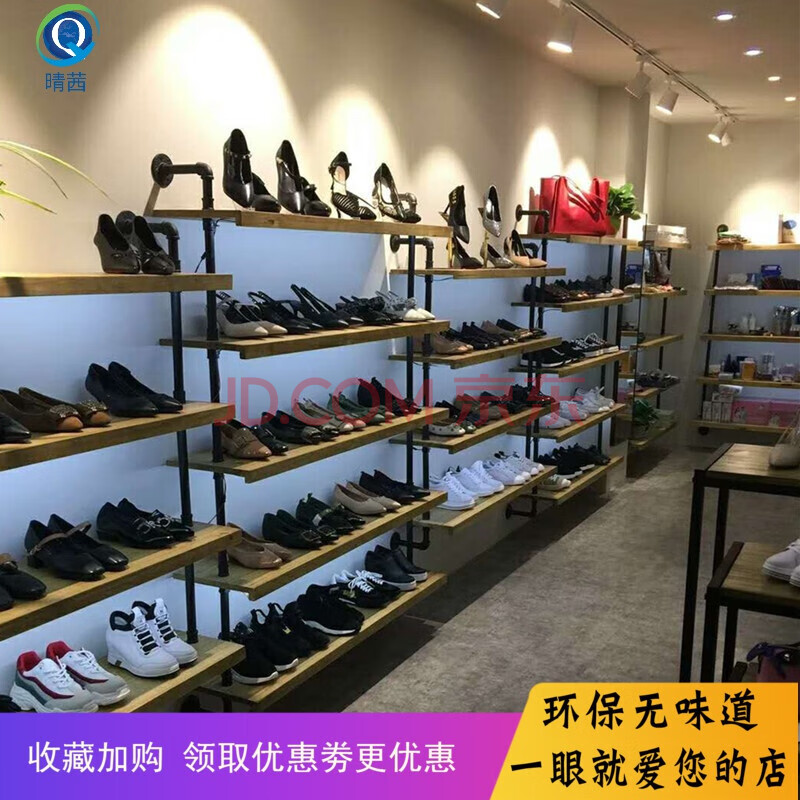 卖鞋子的货架鞋店鞋架货贺展示架货物架创意服装店铺多层包包鞋子上墙