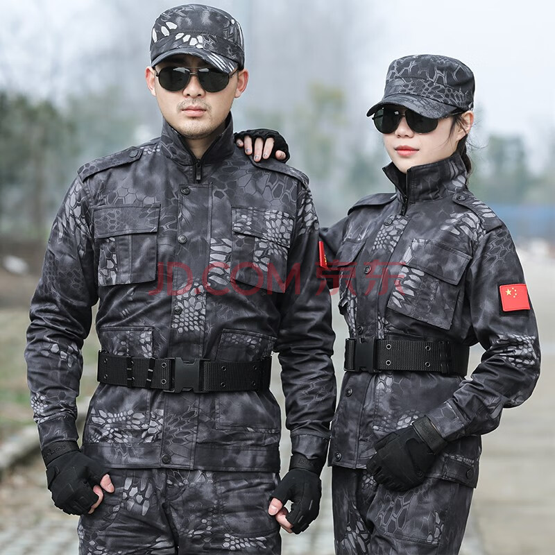 军款迷彩服男女套装警品17迷彩服作训服特种工装服执勤战术服耐磨防刮