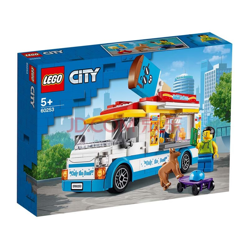 20新品 乐高lego 城市city 积木玩具 警察城市组 小颗粒 60253 冰激凌