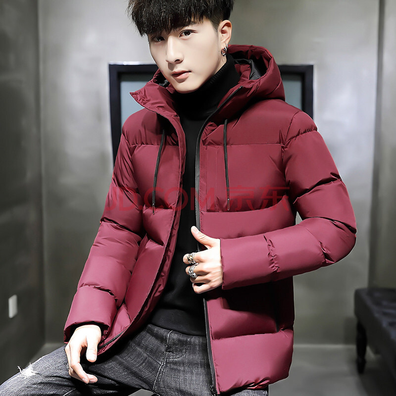 男士外套冬季棉衣2019新款韩版衣服短款短装连衣帽男装棉服棉袄冬装