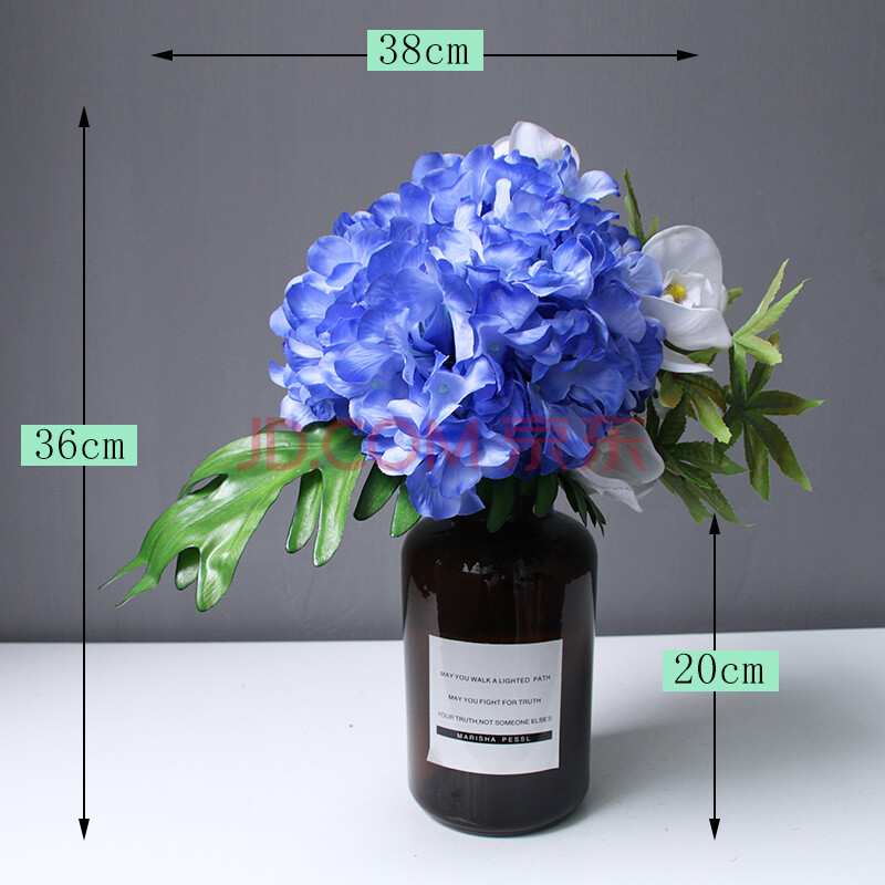 花屏摆件客厅插花森系手捧花仿真花束假鲜花小桌花好看的花瓶摆件