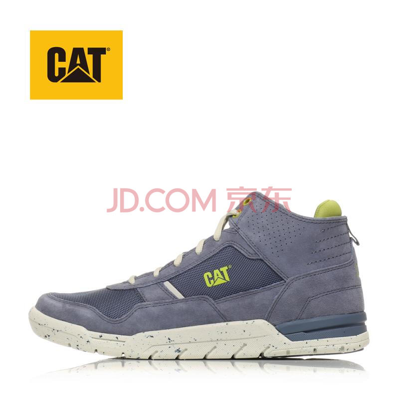 CAT/卡特春夏新款豬皮革/織物男戶外休閑鞋P719532 紫藍色 40