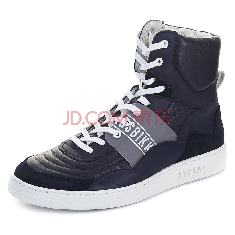 BIKKEMBERGS ±Ï¸ÇÅÁ¿Ë ÄпîÉîÀ¶É«ÕæÆ¤Æ½µ×Öаïϵ´øÐÝÏÐЬ BKE107889 382 41Âë