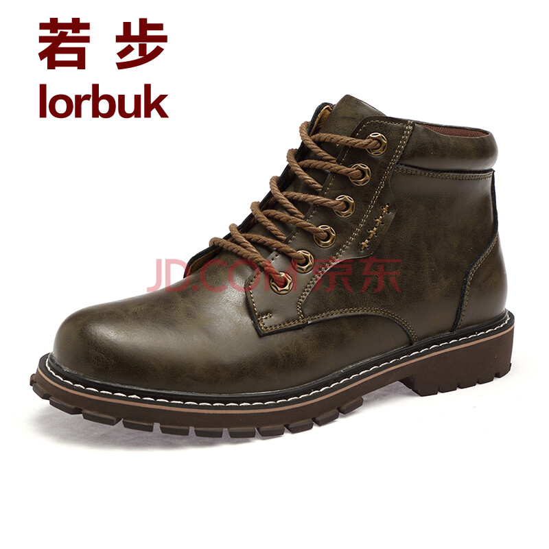 Èô²½lorbukÂí¶¡Ñ¥ÄÐÕæÆ¤³±Á÷¸ß°ïƤЬÄмÓÈÞÃÞЬÇжûÎ÷¶ÌÑ¥×Ó´óÍ·¹¤×°ÄÐÑ¥ ²èÉ« 41