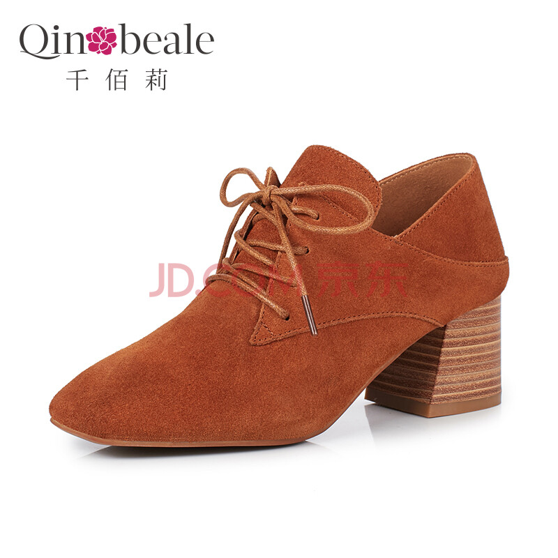 ǧ°ÛÀò Qin&beale µ¥Ð¬Å®Å£Æ¤Éî¿Ú·½Í·´Ö¸ß¸úЬϵ´ø¸´¹ÅŮЬ 2728-1»ÆÉ« 36