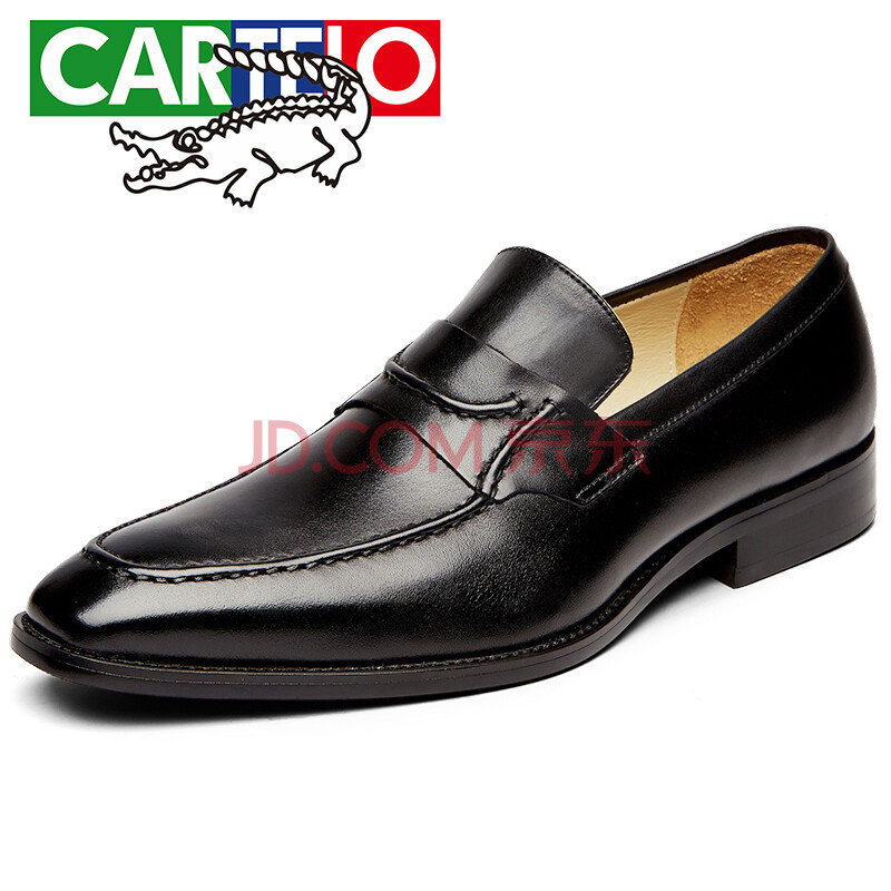 ¿¨µÛÀÖöùÓ㣨CARTELO£©Éðʿͷ²ãţƤÄÐЬÉÌÎñÌ׽ů¤Ð¬Ö°³¡¾«Ó¢ÄÐÊ¿ÕýװЬ1012 ºÚÉ« 40