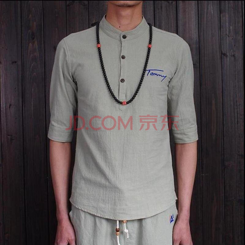 中年男士棉麻夏季亚麻牌子品质好 新款好用