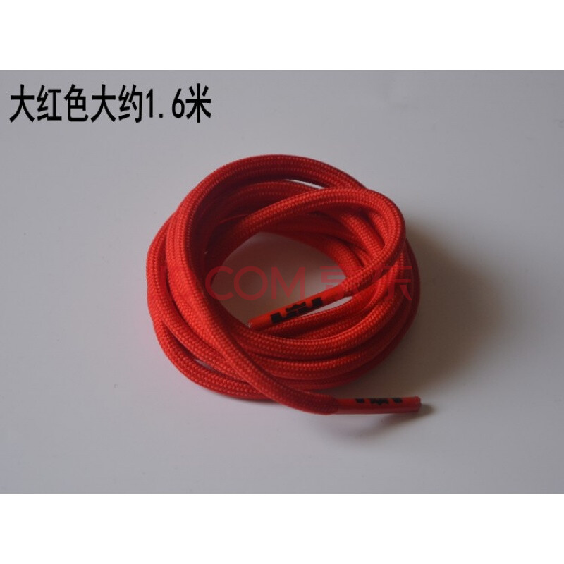 新品詹姆斯篮球鞋带10代11代12代男长粗圆1.6米高帮运动鞋带 大红/1.6米兼容精英配色