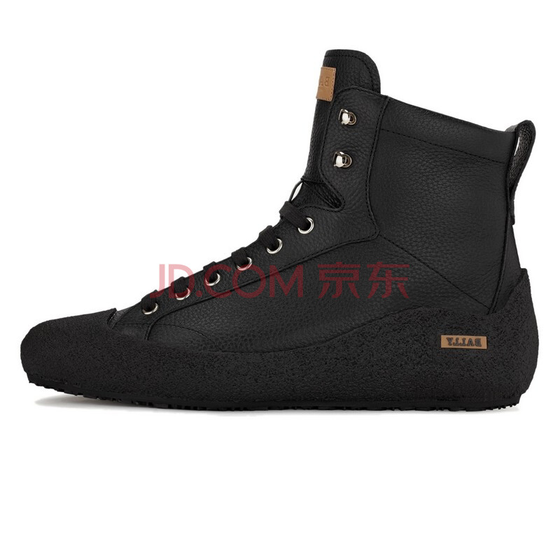 巴利/bally 男士 黑色毛皮衬里高帮雪地靴 6193813 41