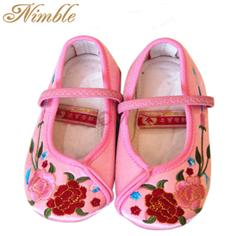 老北京童鞋儿童<em>绣花鞋女童</em>布鞋公主单鞋宝宝鞋