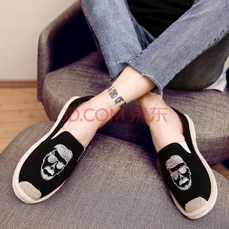 µã²ßÀϱ±¾©²¼Ð¬ÄÐ ÇàÄê¸öÐÔÑÇÂéÓæ·òЬһ½ÅµÅÀÁÈËѧ³µÐ¬ÄÐÏÄ´«Í³²¼Ð¬ÄÐ ºÚÉ«jl-M02 42