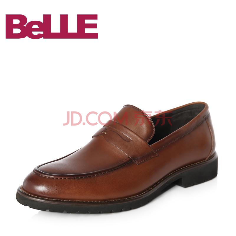Belle/°ÙÀö2018´º¼¾ÐÂÆ·×¨¹ñͬ¿îţƤÄÐÉÌÎñÕý×°»éЬµÂ±Èµ¥Ð¬5PG01AM8 ·ÈÉ« 40