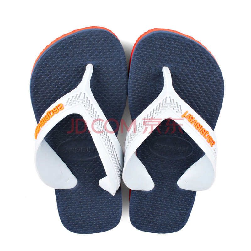 È«Çò¹º È«Çò¹º ¹þÍßÄÇ/Havaianas ¶ùͯÍÏЬÄÐͯµ¥É«ÈË×ÖÍÏ 4130090 À¶/³È BR29/30