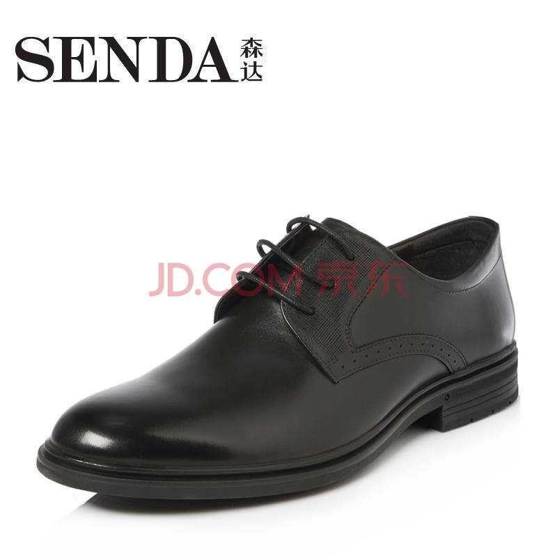 Senda/É´ïÄÐЬ2018´º¼¾Ð¿îר¹ñͬ¿îÓ¢Â×ÕæÆ¤ÉÌÎñÕýװƤЬÄÐ1DX10AM8 ºÚÉ« 44