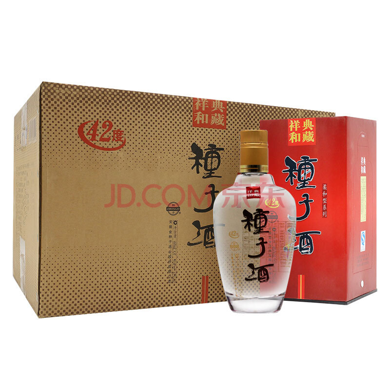 金种子 祥和典藏种子酒42度460ml*6 整箱装 浓香型白酒