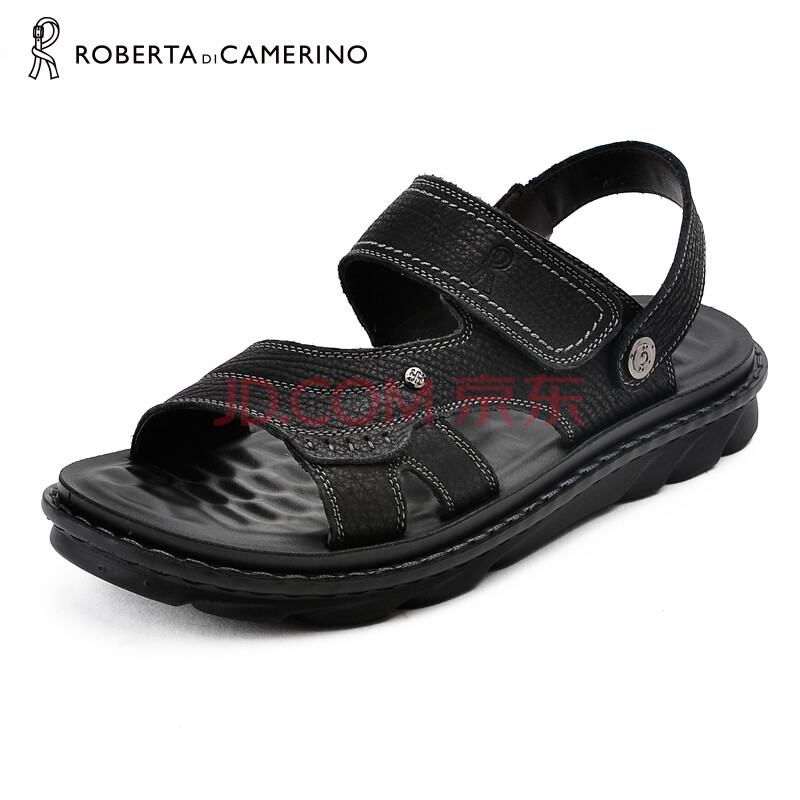 ŵ±´´ï ROBERTA DI CAMERINO ʱÉÐÐÝÏÐţƤÁ¹Ð¬ÄÐÊ¿Èíµ×ÊæÊÊɳ̲Ь·À»¬ÄÍÄ¥ÄÐЬ ºÚÉ«£¨Å·ÂëÆ«´ó1Â룩 40