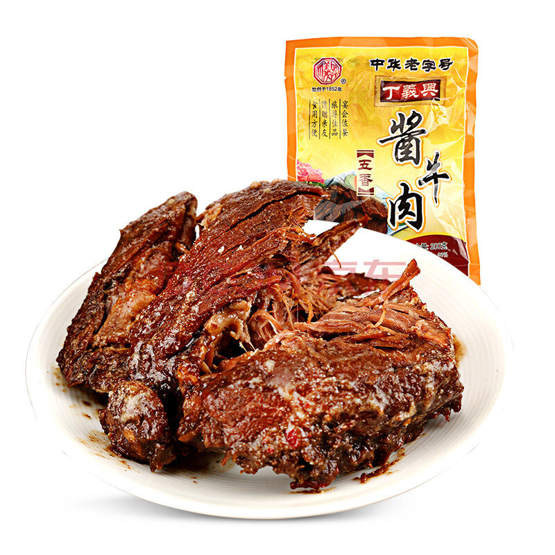 【上海馆】上海特产 丁义兴 五香酱牛肉 200g/袋 开袋