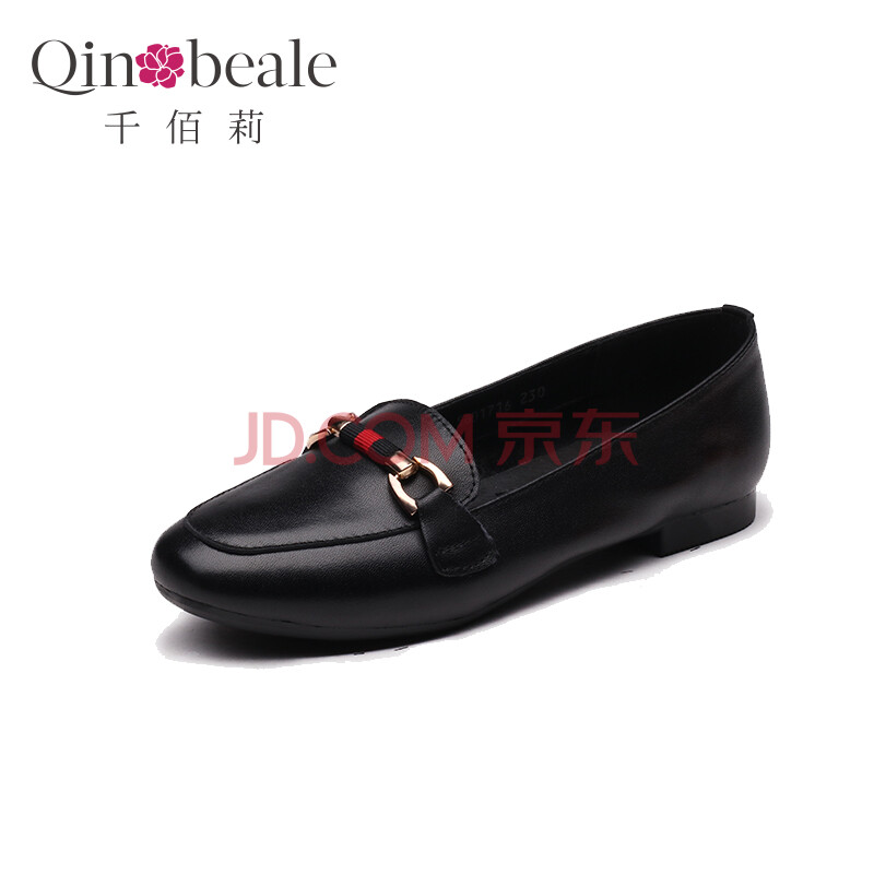 ǧ°ÛÀò Qin&beale ƽµ×µ¥Ð¬Å®·½Í·°Ù´îÀÁÈËЬµÍ¸údz¿Ú´¬Ð¬ 56D1716ºÚÉ« 38