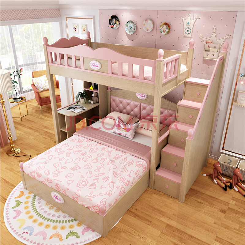 儿童家具 儿童床 糖果屋 糖果屋上下床儿童床实木高低双层子母多功能