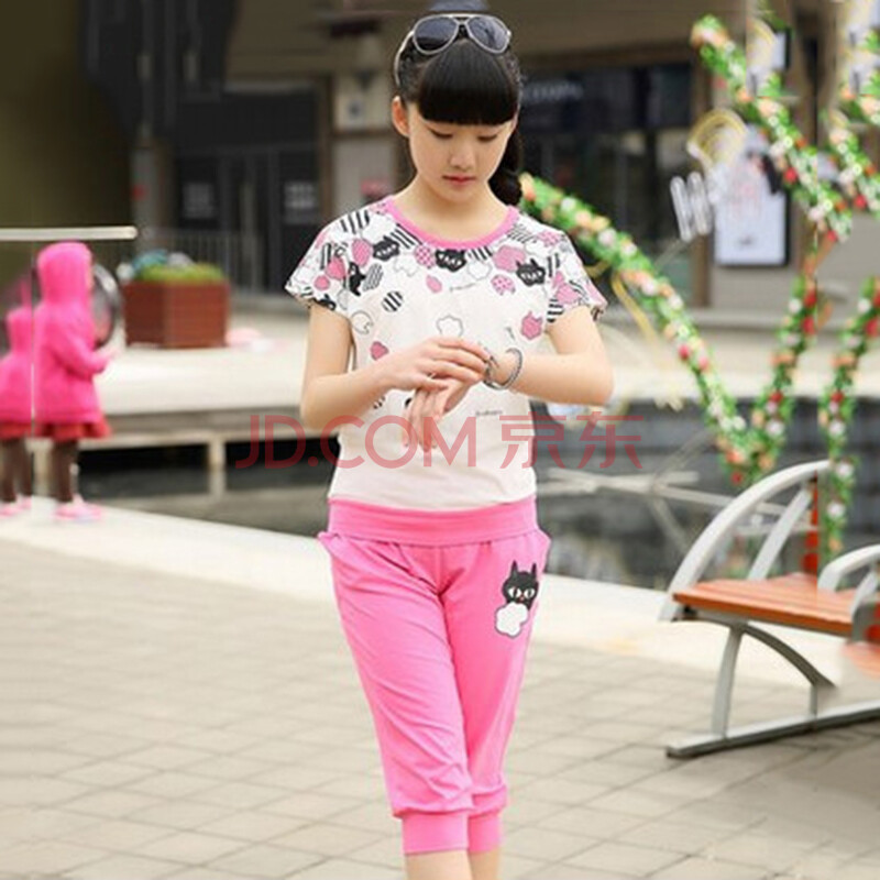 童装女童夏装套装女大童女装11十一青少年12十二小学生13十三女孩运动