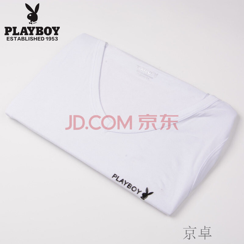 ÐÂÆ· PLAYBOY/»¨»¨¹«×ÓÃÞ°±ÂÚVÁìÄÐÊ¿¿í¼ç±³ÐÄ Ïļ¾´òµ×Ô˶¯º¹ÉÀ 7540 °×É« 3XL