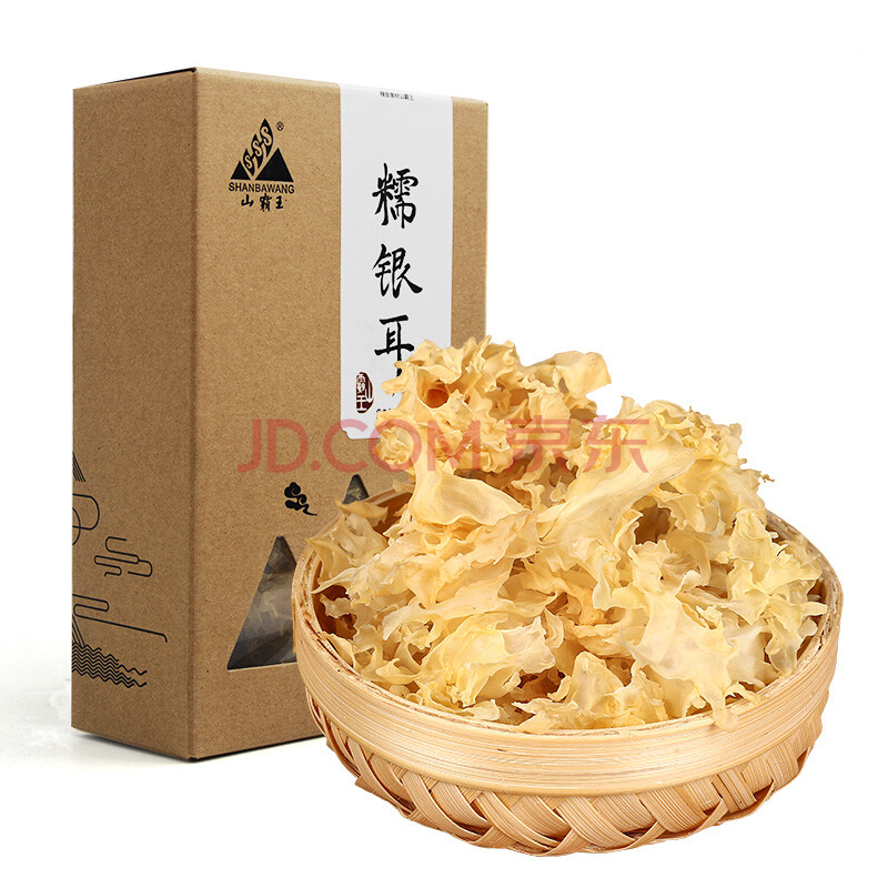 山霸王 糯银耳年货礼盒 通江白木耳 80g/1盒装