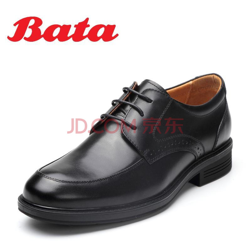 Bata/°Î¼Ñ2018´º×¨¹ñͬ¿îԲͷ·½¸úϵ´øÉÌÎñÕýװţƤÄе¥Ð¬10-35AM8 ºÚÉ« 38