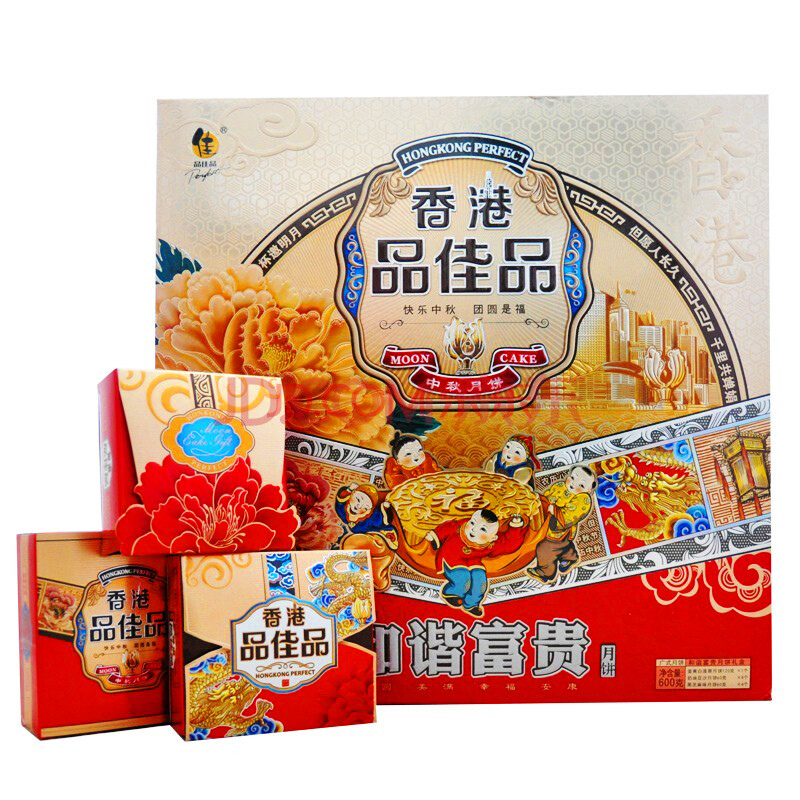 品佳品 和谐富贵 月饼 礼盒 600g 原味