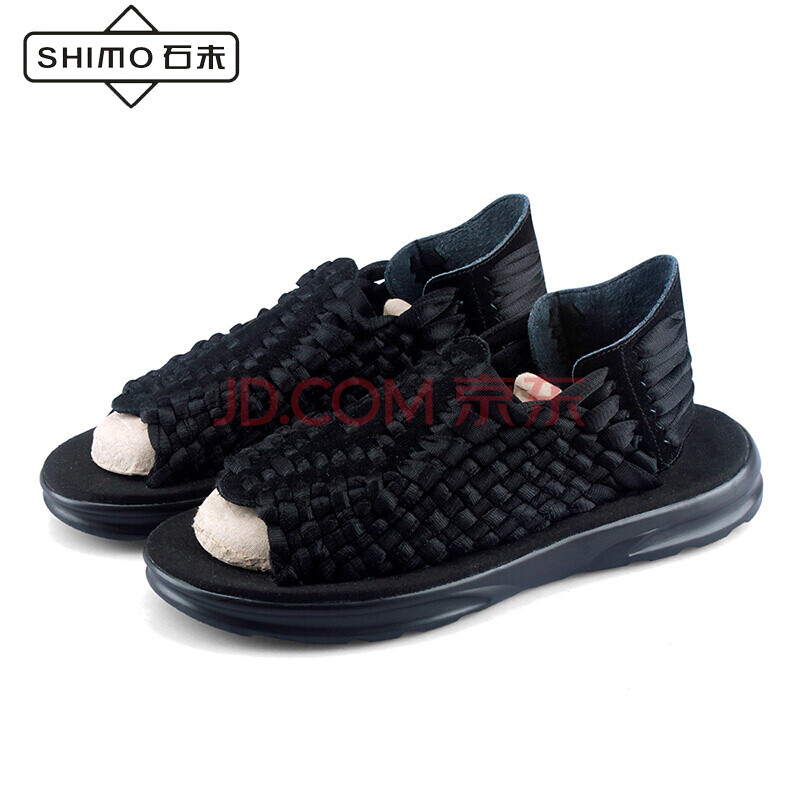 ʯĩ£¨SHIMO£© Á¹Ð¬ÄÐÊ¿ÈÕϵÏļ¾ÄÐÊ¿Á¹Ð¬Ð¿îÂÞÂíÁ¹Ð¬¸öÐÔ³±Á÷Èíµ× ºÚÉ« 41