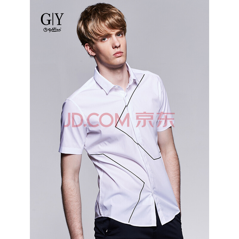 金利來GY服飾 時尚休閑襯衫 SCYB069-GB201 藍色 2XL