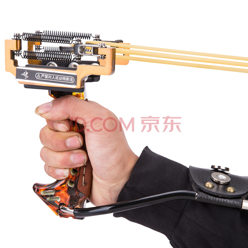 专业打鸟户外弹弓器弹弓皮筋加强不锈钢珠金属器(送钢珠200) 皮兜皮筋
