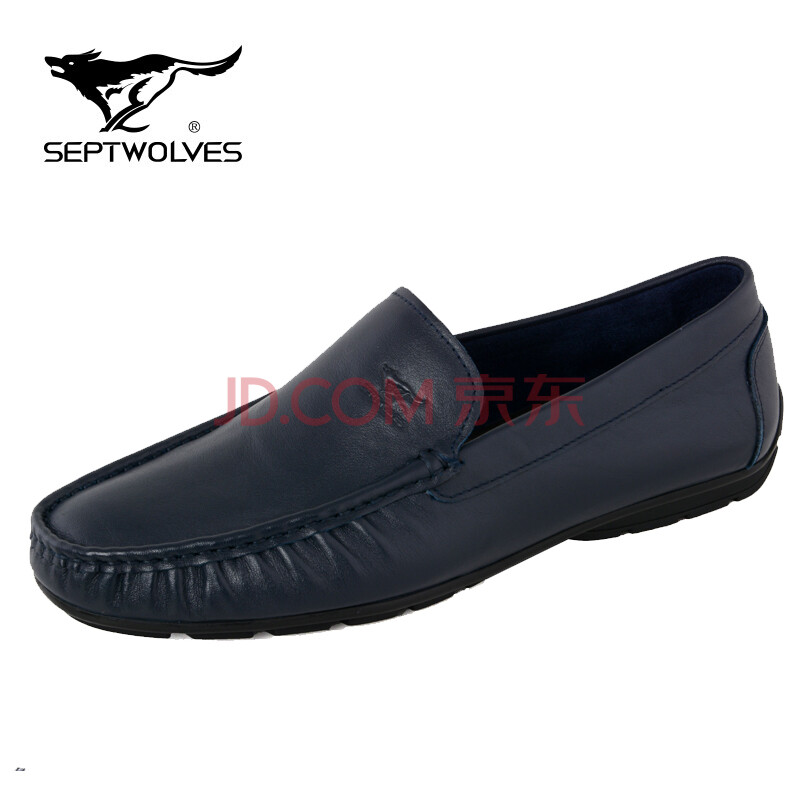 ÆßÆ¥ÀÇ(SEPTWOLVES)ÕýÆ·ÄÐЬÄÐÆ¤Ð¬ÄÐÕæÆ¤µ¥²ãƤ2018ÄêÏÄ¿îпîÄÐʿͷ²ãÈí´¿Å£Æ¤ÉÌÎñÐÝÏÐЬ ±¦À¶É« 38