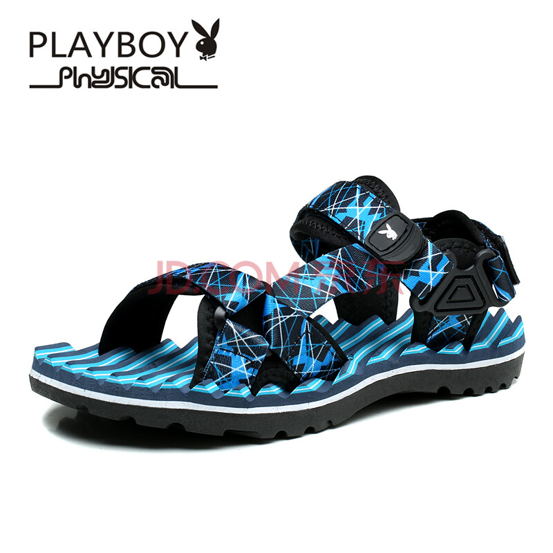 PLAYBOY/»¨»¨¹«×ÓÁ¹Ð¬ Ïļ¾ÄÐʿʱÉÐÇáˬ¶ֺɳ̲Ь³±Á÷ÊæÊÊìŲÊÖ¯´ø·À»¬Á¹Ð¬ À¶É« 40