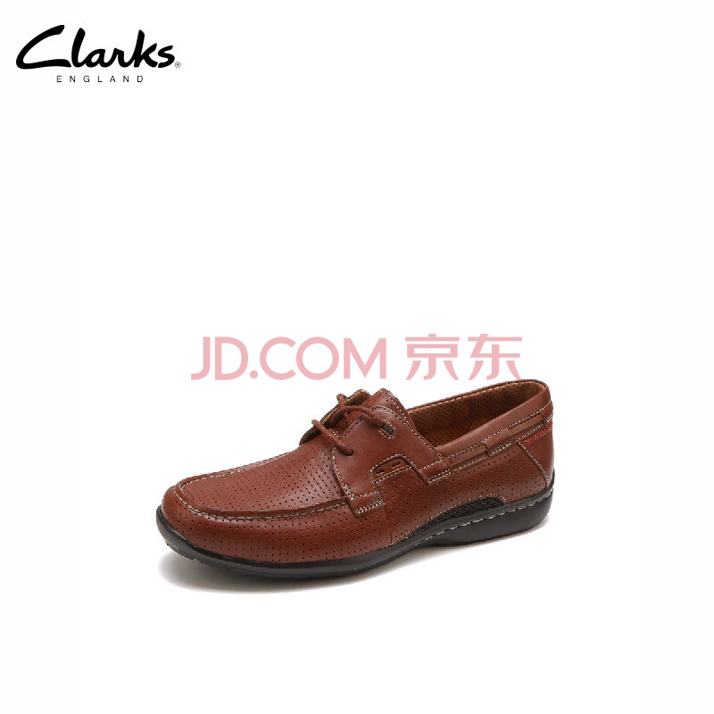 ClarksÓÅÔ¾´©¿×ϵ´øÄÐÊ¿Í¸ÆøÓ¢Â×µ¥Ð¬ ºìºÖɫƤ¸ï 41