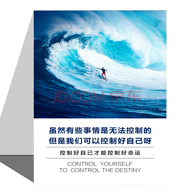 文化墙挂画办公室装饰画励志壁画会议室标语定制走廊墙画 控制好命运