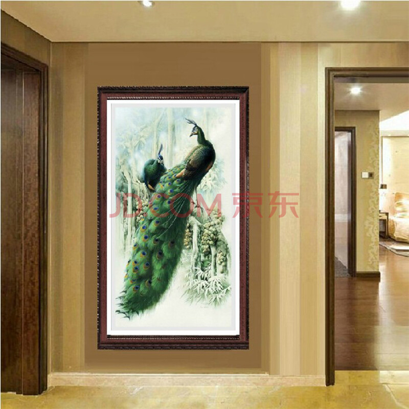 客厅大画十字绣水晶钻石绣贴钻画玄关图简单美丽大方