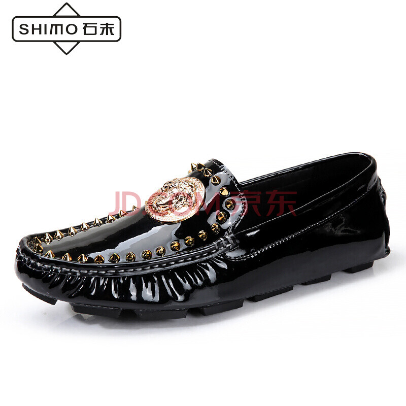 ʯĩ£¨SHIMO£© ÐÝÏÐЬÏļ¾Í¸ÆøÆáƤ¶¹¶¹Ð¬ÄÐЬº«°æ¸öÐÔ³±Á÷Ò»½ÅµÅ°Ù´îÀÁÈËЬ ºÚÉ« 40 300Ôª¶¨½ðÅÄÏÂÐ貹β¿î