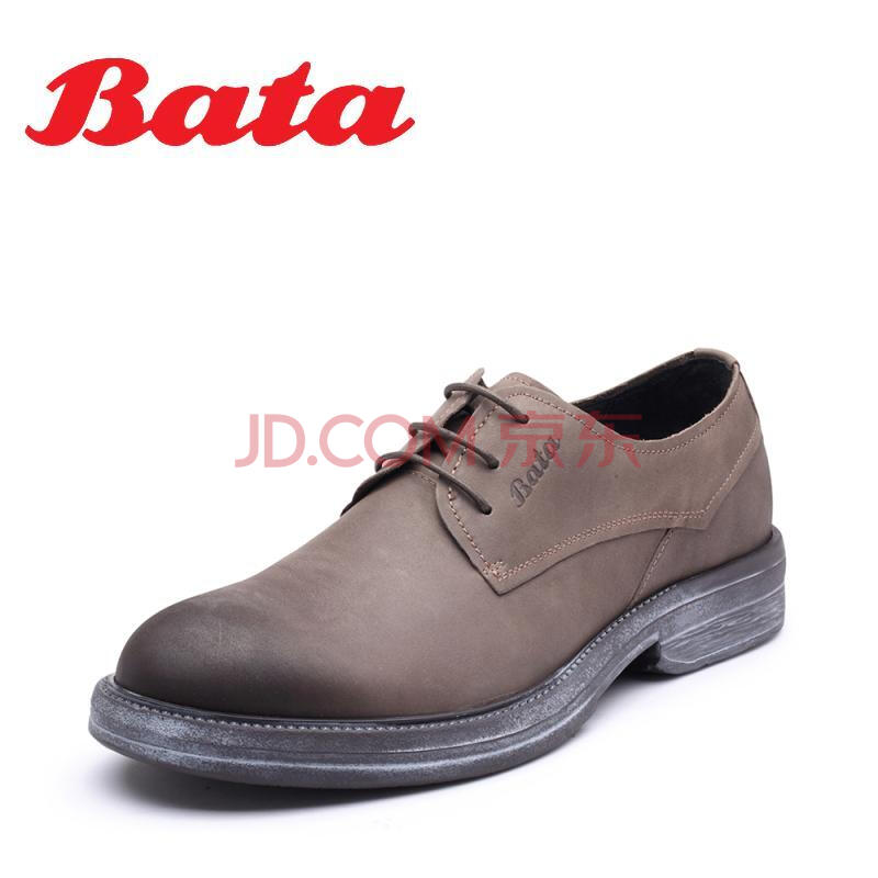 Bata/°Î¼Ñ¶¬×¨¹ñͬ¿îԲͷ·½¸úϵ´øÅ£Æ¤Äе¥Ð¬86C03DM7 »ÒÉ« 41