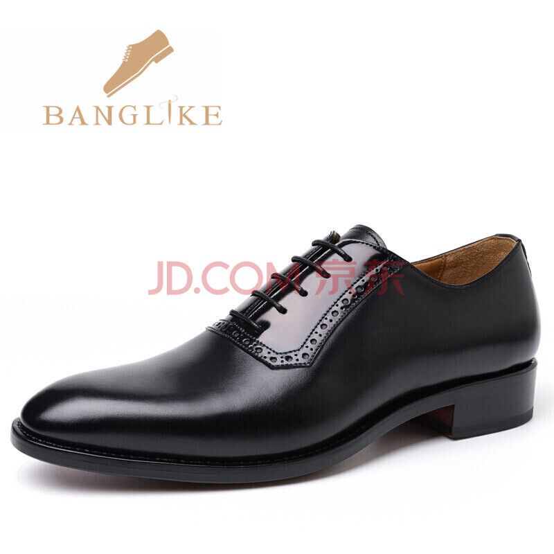 BANGLIKE ÄÐЬ2018Ïļ¾Ê±ÉмòÔ¼³±Á÷¶¨ÖÆÐ¬ÄÐÅ·ÃÀ·ç¸öÐÔÈíµ×ϵ´øÆ¤Ð¬£¨¶¨Öƿ²»Í˲»»»£© ºÚÉ« 38