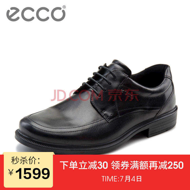 ECCO°®²½ ¼âͷƽµ×ÄÍÄ¥ÐÝÏÐÄÐЬ Ó¢Â×ÉÌÎñÕý×°ÈíÃæÅ£Æ¤Ð¬ Ó¢¸ñÎé 610604 ºÚÉ«01001 42