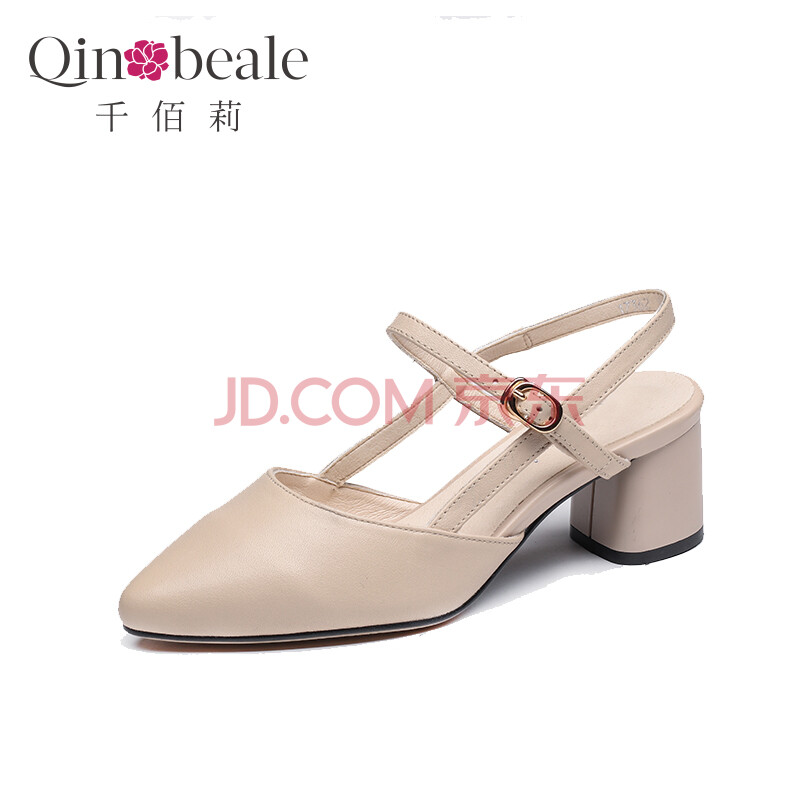 ǧ°ÛÀò Qin&beale ÐԸмâÍ·ÂêÀöÕä¸ß¸úÐÝÏÐdz¿ÚºóÒ»×Ö¿Û°Ù´îÁ¹Ð¬Å® 12L17362 Ã×É« 35