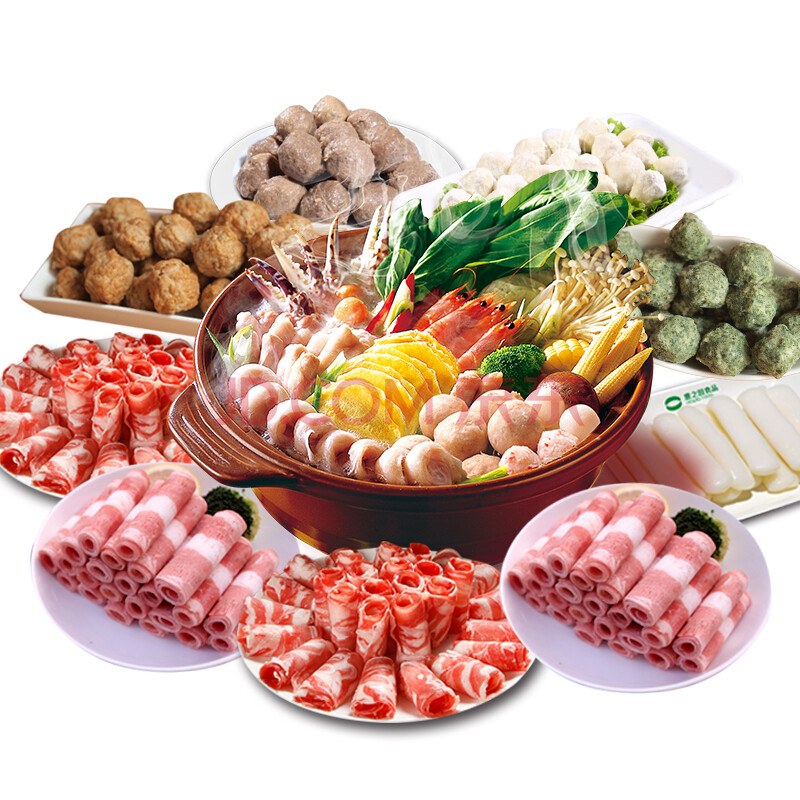 惠之园5~10人火锅食材套餐肥牛肉卷半成品组合大分量公司自助聚餐