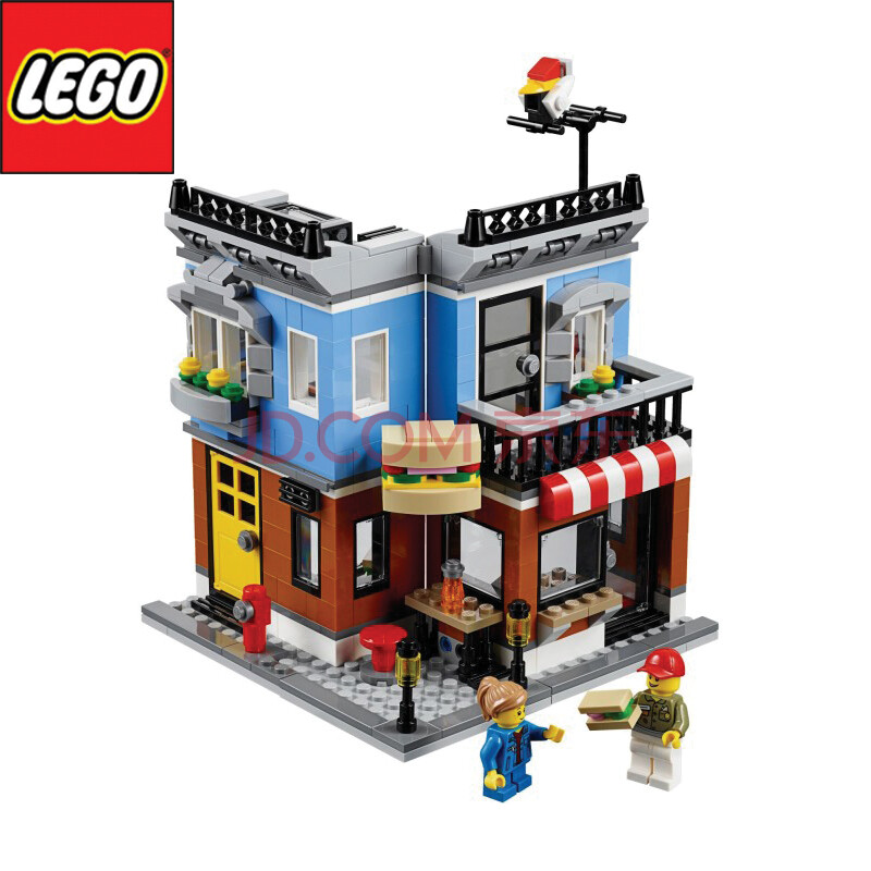 lego 乐高 拼插类玩具 creator创意百变系列 街角小吃